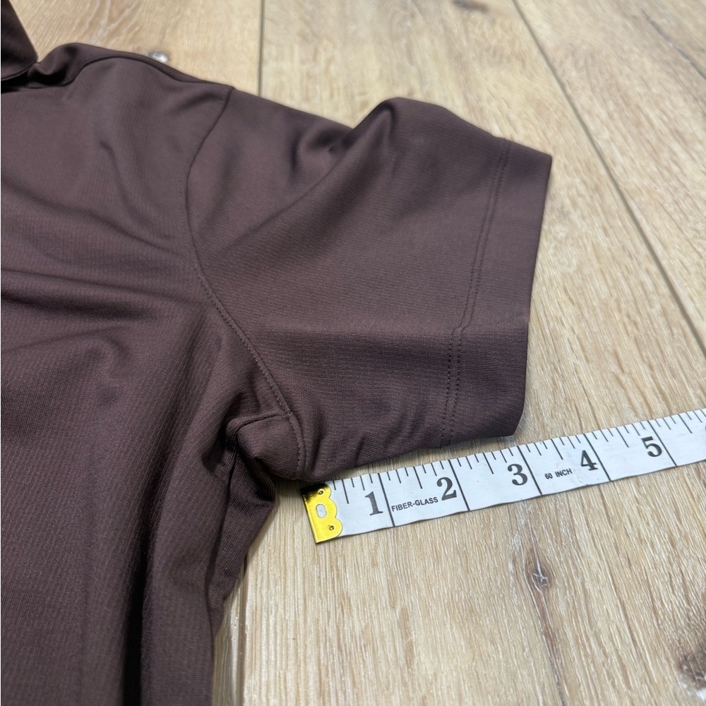 Nike Dri-Fit Brown Polo Shirt Men’s XL Golf Active - Picture 8 of 9